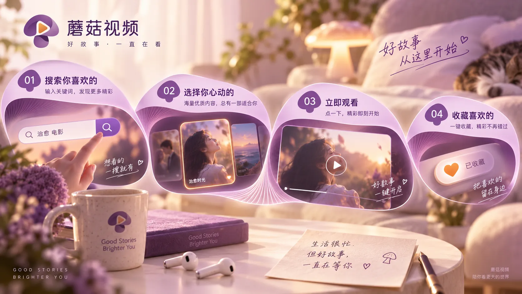 从蘑菇视频开始浏览:先按观看时间整理片单相关主题配图